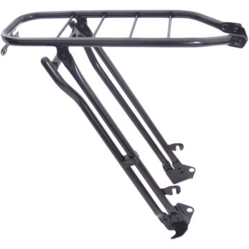 Bagagedrager Gazelle 28" staal 57 t/m 61 cm met klapstandaard - zwart