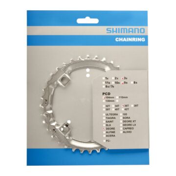 Kettingblad 36T Shimano Deore FC-M510 - zilver