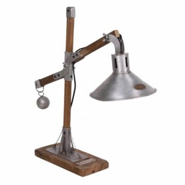 Stapelgoed Tafellamp iron/wood
