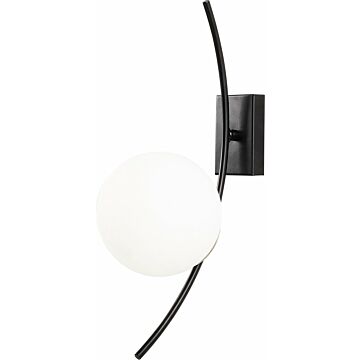 Asir - Wandlamp - Zwart Wit - 15 x 25 x 44 cm