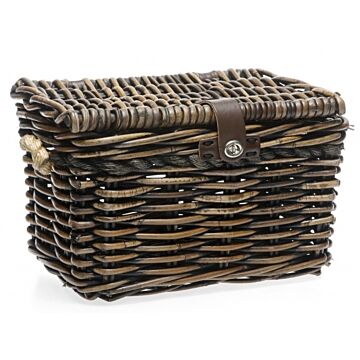 Rotan fietsmand New Looxs Melbourne Medium 24 liter 38 x 27 x 24 cm - bruin