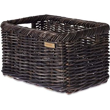 Rotan fietsmand Basil Noir L 31 liter 51 x 37 x 27 cm - zwart