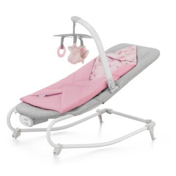 Kinderkraft Wipstoel - schommelstoel Felio 2 - Peony Rose - Bouncer - Babyrocker - Peuterstoeltje