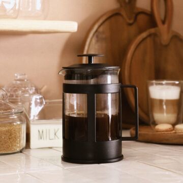 HOMLA brewer koffie- en theemaker - theemaker combinatieapparaat koffiezetapparaat - glas en kunststof roestvrij staal mat zwart 0,85 L
