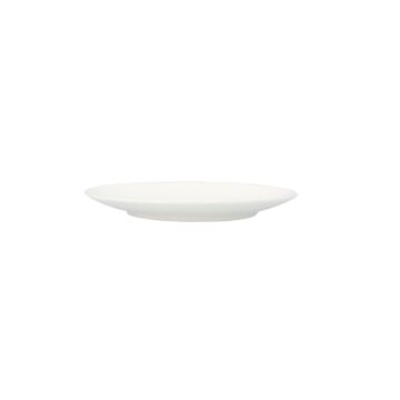 HOMLA Auro dessertbord modern en stijlvol bord voor vele interieurs keukenapparatuur servies minimalistisch design en klassieke vorm gemaakt van porselein diameter wit 19 cm