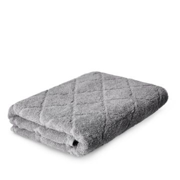 HOMLA Samine handdoek 70x130 cm - 100% katoen 500g/mÂ² - zeer absorberende, zacht aanvoelende handdoek, sneldrogend, haardoek - grijze handdoek