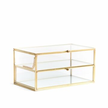 Homla GRAZIA Juwelendoos goud 10,5x21x21 cm

