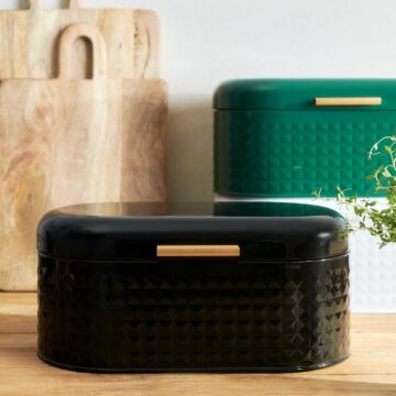 Homla HASSEL Brooddoos zwart 34x18 cm