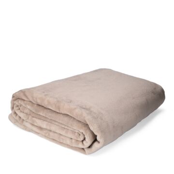 HOMLA Mukava deken beige zeer zacht 200x220cm