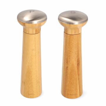 Homla ANTHE Peper en zoutmolen, 2 stuks naturel 7x23cm