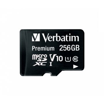 Verbatim microSDXC         256GB Class 10 UHS-I inc adapter 44087 (532611)