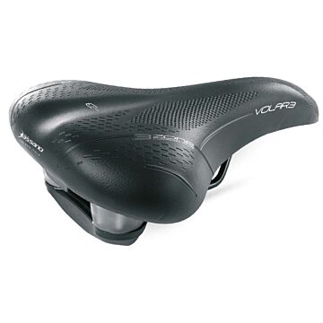 Fietszadel Selle Bassano Volare XXL BigCity elastomere demping - zwart
