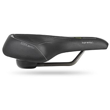 Fietszadel Selle Bassano Suprema 5zone EL Ladies met elastomere demping - zwart