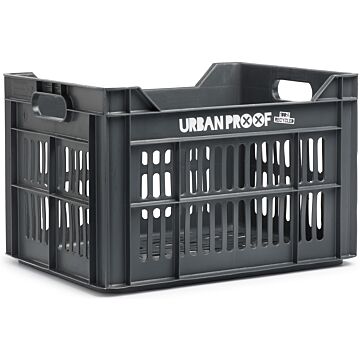 Gerecyclede fietskrat Urban Proof 30 liter - as grijs
