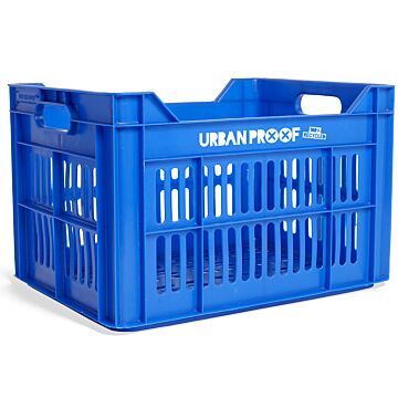Gerecyclede fietskrat Urban Proof 30 liter - koningsblauw