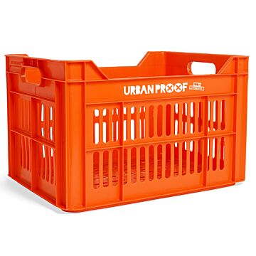 Gerecyclede fietskrat Urban Proof 30 liter - oranje