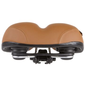 Zadel Velo Plush met elastomeer vering - bruin