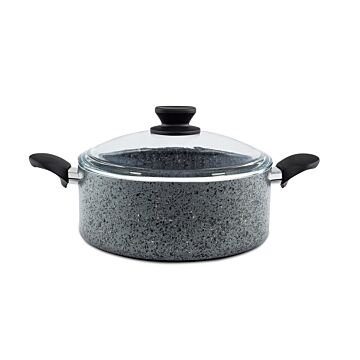 Asir Pot. 100% PEEK COATING Pot: 26 cm (1 Piece) Glass Lid (1 Piece) 6.4 lt