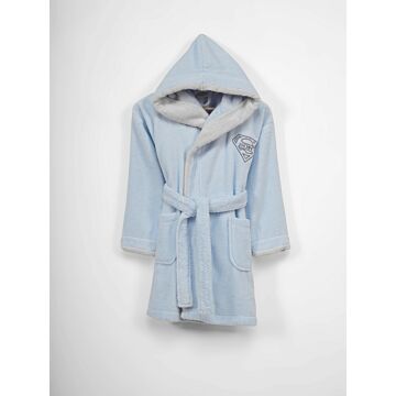 Asir Boy - Light Blue Son Kid's Bathrobe. 100% COTTON 360 gr/m Microcotton Zerotwist Hooded Size: 9/12