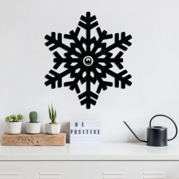 Asir Wandlamp Sneeuwster - Zwart - 50 x 12 x 45 cm