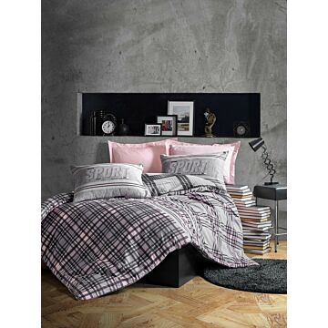 Asir Ranforce eenpersoonsdekbedovertrekset 100% KATOEN RANFORCE dekbedovertrek: 160 x 220 cm Laken: 160 x 240 cm Kussensloop: 50 x 70 cm (1 stuk) Reactieve bedrukking