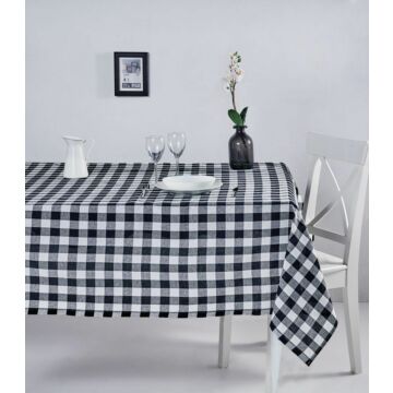 Asir Tablecloth. 100% COTTON Size: 160 x 220 cm Checkered pattern Easy Clean