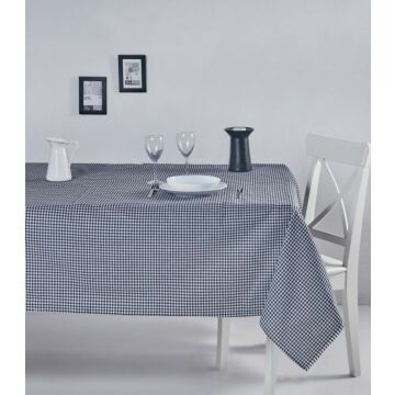 Asir Tablecloth. 100% COTTON Size: 170 x 170 cm Checkered pattern Easy Clean