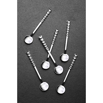 Asir Spoon Set (6 Pieces). 100% STEEL 6 Pieces