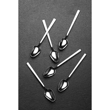 Asir Spoon Set (6 Pieces). 100% STEEL Size: 11 cm (6 Pieces)