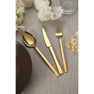 Asir Cutlery Set (18 Pieces). 100% STAINLESS STEEL Thickness: 3 mm Table Spoon (6 Pieces) Table Fork (6 Pieces) Table Knife (6 Pieces)