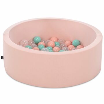 Asir Ballenbak Baby's - Roze - 150 ballen in de kleuren Roze, Mint en Transparant - 85 x 85 x 30 cm
