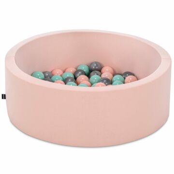 Asir Ballenbak Baby's - Roze - 150 ballen in de kleuren Roze, Mint en Grijs - 85 x 85 x 30 cm