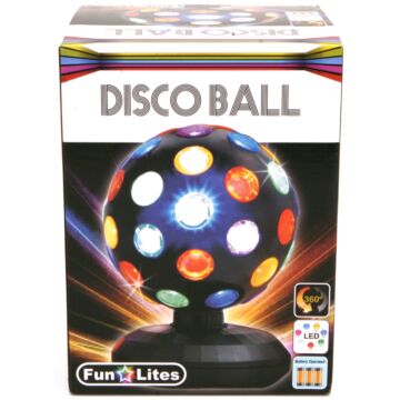 Disco Bol LED Zwart 15 Cm  (9040200)