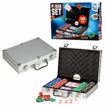 Clown Games Poker set alu koffer 200 dlg (0603014)