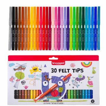 Bruynzeel Viltstiften Set 30 Kleuren (2011389)