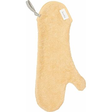 Koeka Douche washand Dijon Organic - lichtgeel