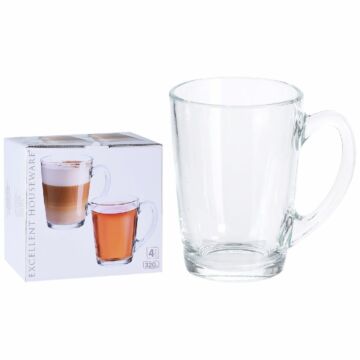 Koffie/Theeglazen Set 4st 320ml (2008951)