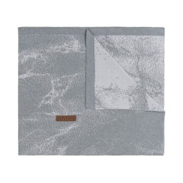 Baby's Only Couverture lit bebe Marble Gris/Gris Argente