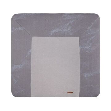 Baby&#39;s Only Wickelauflagenbezug Marble cool grey/lilac - 75x85