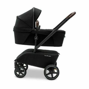 Le Jiffle Wagon Noir | Landau, Poussette planche à roulettes et charrette à bras en un | Babyhuys.com
