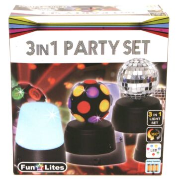Disco 3 In 1 Party Set B/O  (9048200)