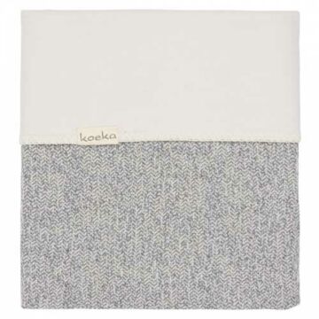 Koeka Baby Crib Blanket Vigo Flannel Sparkle Gray / Pebble