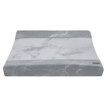 Baby's Only Changing Pad Cover Marble Grey Silvergrey