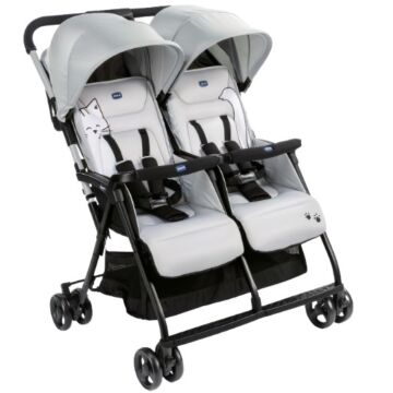 Chicco Ohlalà Twin Buggy - Silver Cat