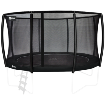 Etan Premium trampoline veiligheidsnet deluxe 366 cm / 12ft zwart