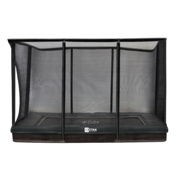 Etan Premium rechthoekige inground trampoline met net 310 x 232 cm / 1075 grijs