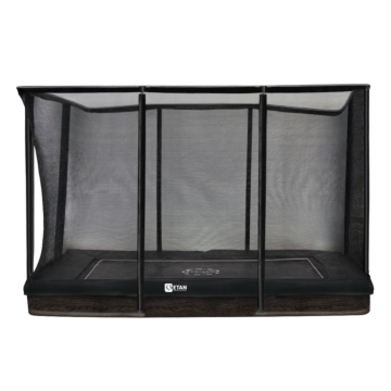 Etan Premium rechthoekige inground trampoline met net 380 x 275 cm / 1259 zwart