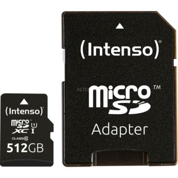 Intenso microSDXC Cards    512GB Class 10 UHS-I Premium (486082)