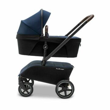 Le Jiffle Wagon Bleu | Landau, planche à roulettes et charrette à bras en un| Babyhuys.com