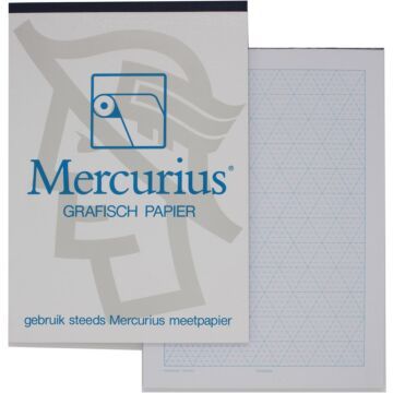 Mercurius isometrisch grafisch papier, 50 vel, ft A3